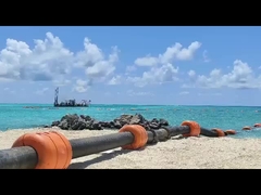 DN315 أنابيب HDPE تطفو مع هيكل PE وملء رغوة PU عالية الكثافة داخل