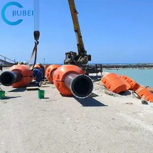 أنبوب تجريف البولي إيثيلين يطفو خط أنابيب HDبولي ايثيلين للتجريف بالرمل الملاط 160 مم 6 بوصة