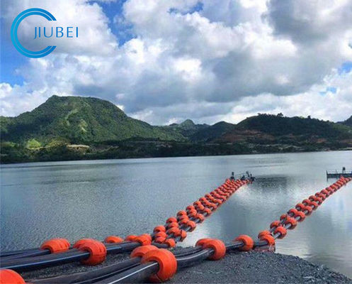 ارتفاع قدرة تحمل الاسطوانة نوع HDPE الأنابيب العائمة للبحر / نهر / بحيرة التجريف