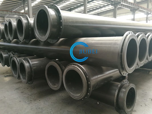 أنبوب التجريف الأسود UHMWPE للتطبيقات البحرية والتعدين