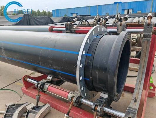 أسود مع خطوط زرقاء PN10 ISO4427 أنابيب HDPE لنظام إمدادات المياه
