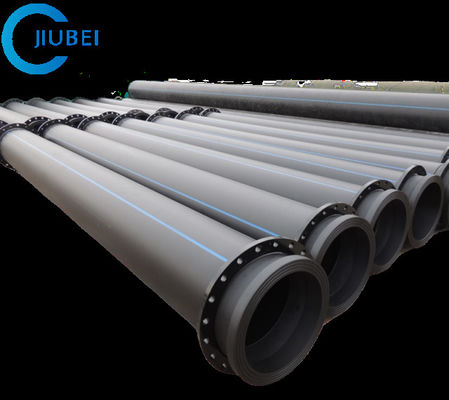 أسود مع خطوط زرقاء PN10 ISO4427 أنابيب HDPE لنظام إمدادات المياه