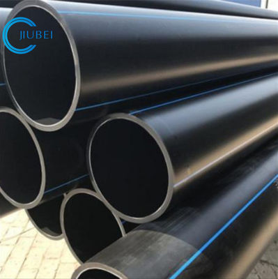 أسود مع خطوط زرقاء PN10 ISO4427 أنابيب HDPE لنظام إمدادات المياه