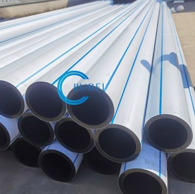 مرونة ممتازة HDPE الأبيض والأسود أنابيب متكاملة مع اتصال الفلينجز الصلبة