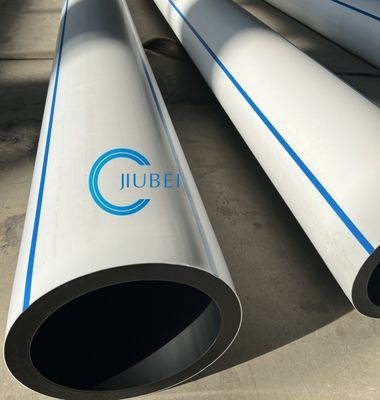مرونة ممتازة HDPE الأبيض والأسود أنابيب متكاملة مع اتصال الفلينجز الصلبة