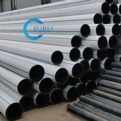 مرونة ممتازة HDPE الأبيض والأسود أنابيب متكاملة مع اتصال الفلينجز الصلبة