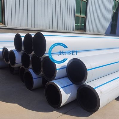 مرونة ممتازة HDPE الأبيض والأسود أنابيب متكاملة مع اتصال الفلينجز الصلبة