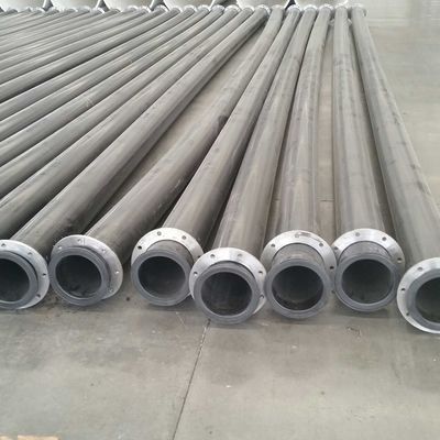 الأطراف الفولاذية المقاومة للارتداء أنبوب Uhmwpe للتجريف أنبوب Uhmwpe مع مقاومة للتآكل