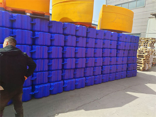 طوافة أنابيب HDPE البرتقالية لحلول إزالة الرواسب في عمليات التجريف البيئي