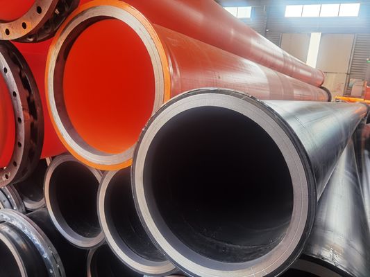 أنابيب HDPE خفيفة الوزن ومقاومة للتآكل الكيميائي ومقاومة للتآكل لسهولة النقل