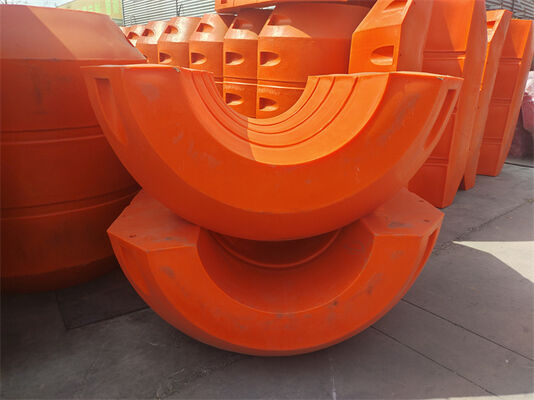 أنابيب التجريف HDPE العائمة التي توفر العيّا ودعم أنابيب التفريغ والأنابيب في ظروف بيئية مختلفة للتجريف